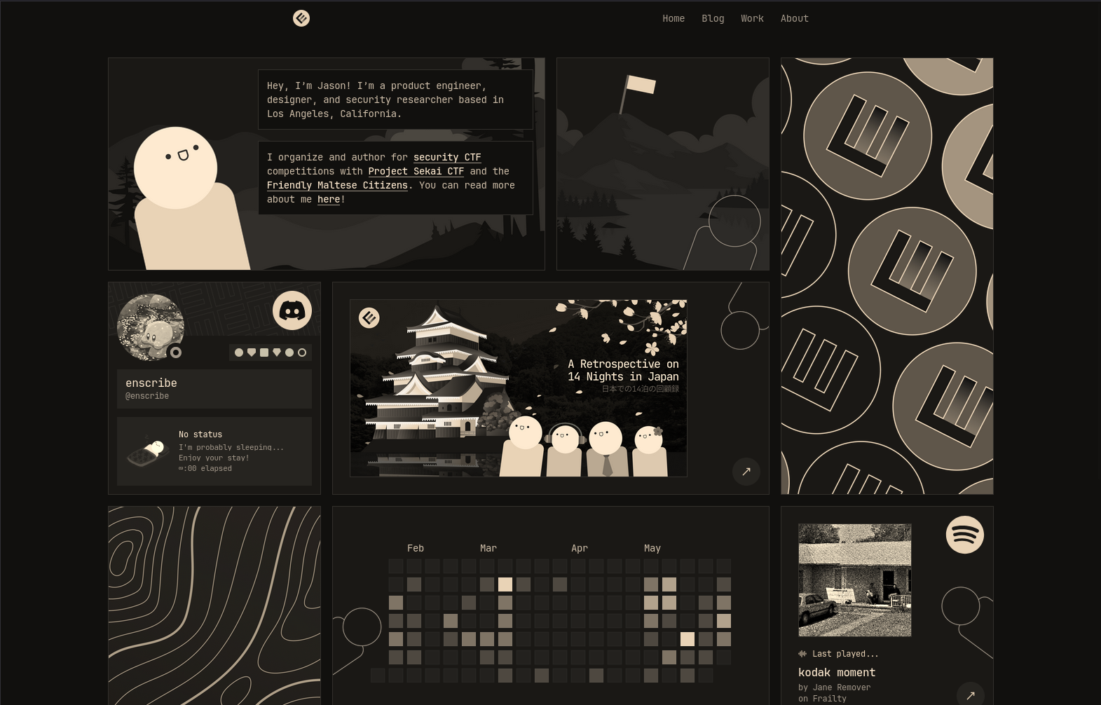 a screenshot of the homepage of enscribe.dev